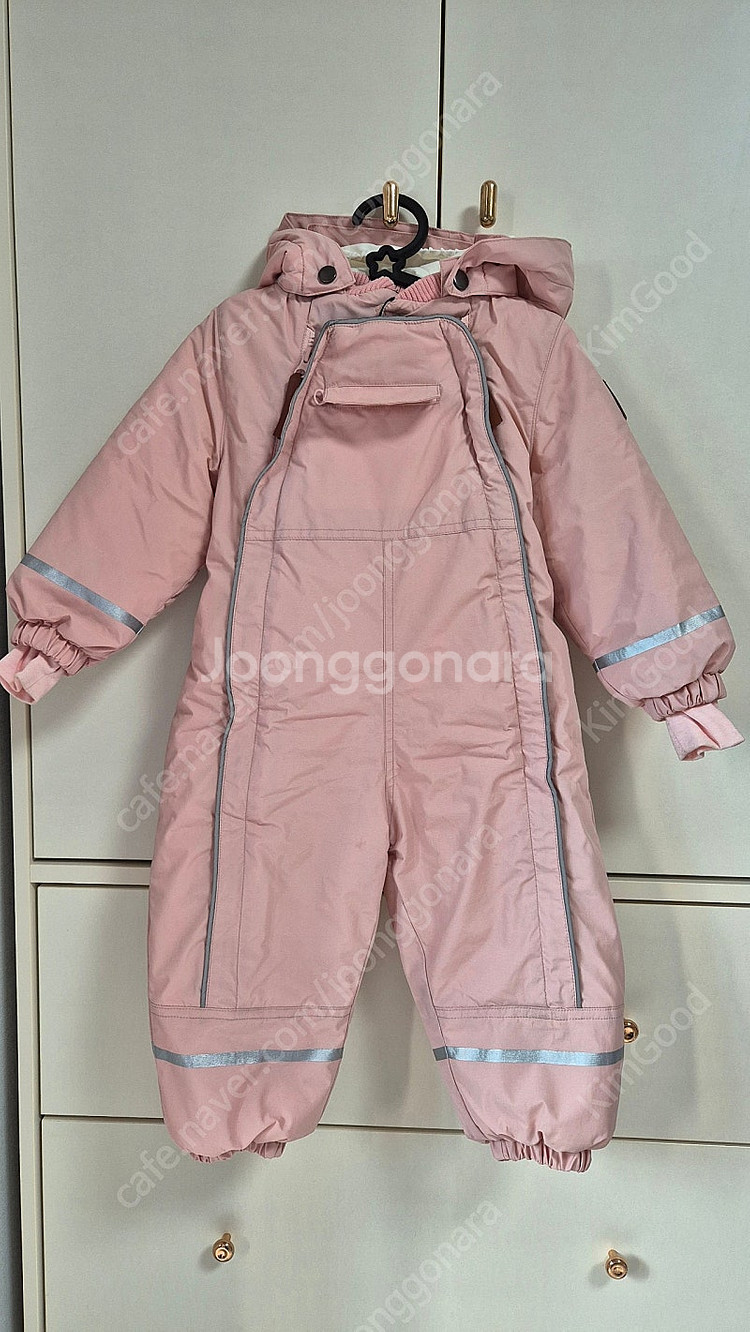 웰론 방수 스노우 슈트 90 (방한 스키복 유아 키즈 패딩 우주복)--0